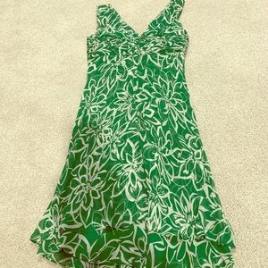6P Donna Ricco Dress Green/white